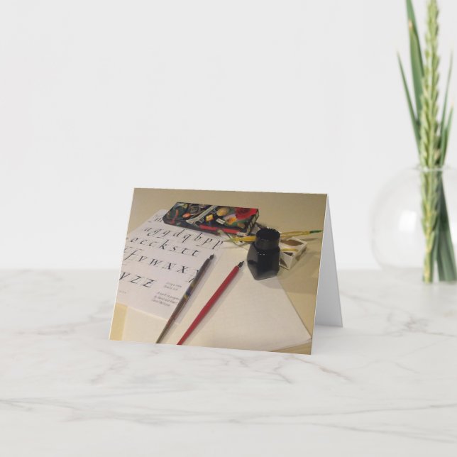 Kort för omtänksam konstnärlig hälsning (Framsida)