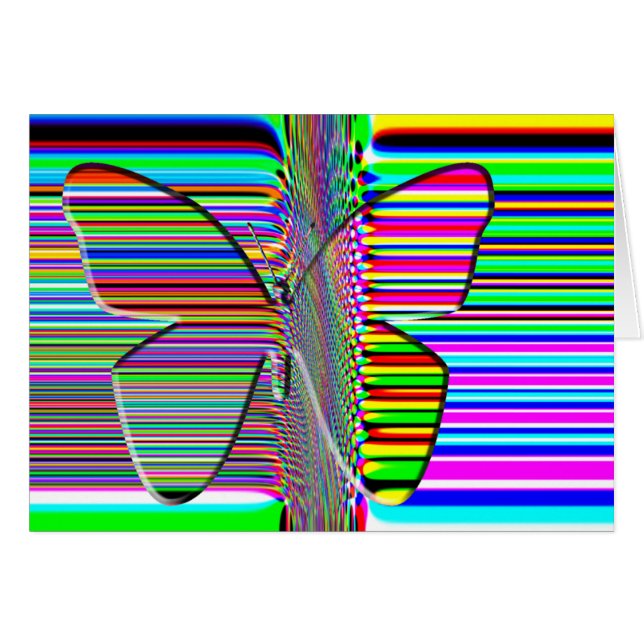 Kort för OP KONST för fjäril (Framsidan Horizontal)