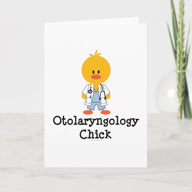 Kort för Otolaryngologychickhälsning (Framsida)