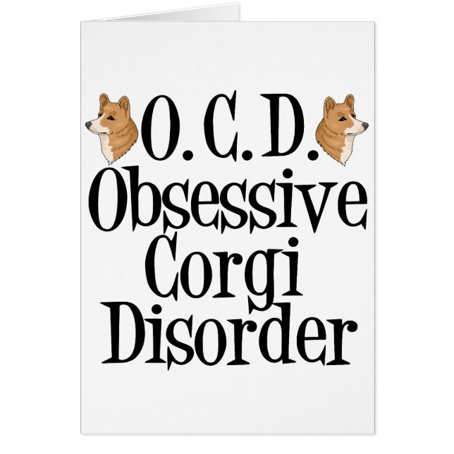 Kort för överdriven Corgi-störning (Framsidan)