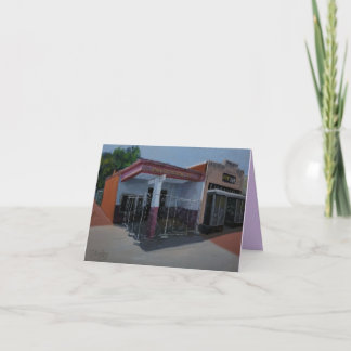 Kort för övergiven Garage Art Note-anteckning