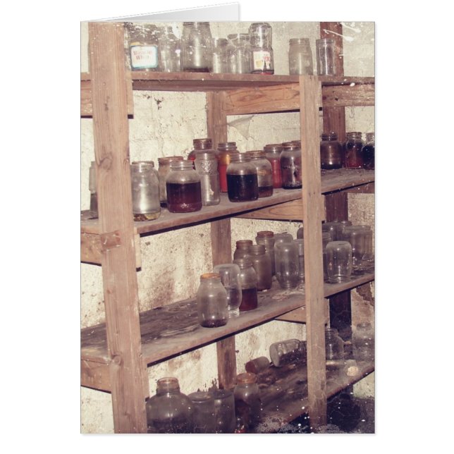 Kort för övergiven joke-hälsning på Pantry (Framsidan)