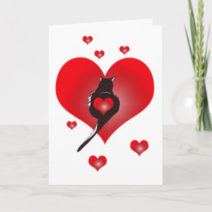 Kort för panterhjärtavalentin
