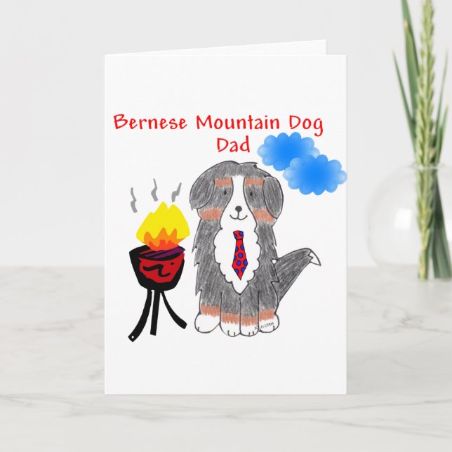 Kort för pappa för Bernese berghund (Framsida)