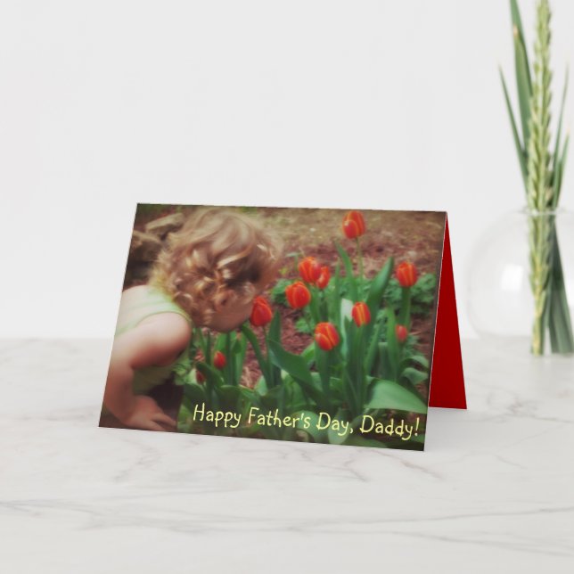 Kort för papporliten flickafars dag (Framsida)