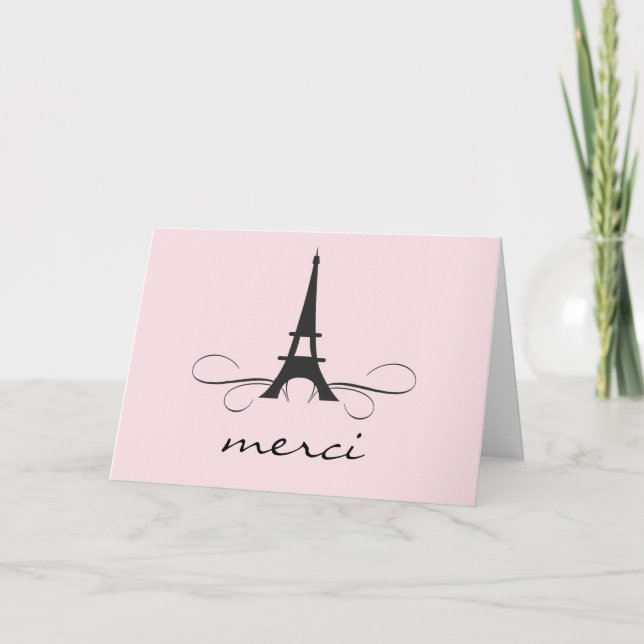 Kort för Paris Eiffel torntackkort (Framsida)