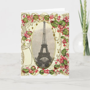 Kort för Paris vintagekärlek