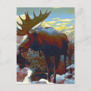 Kort för Park City älgsouvenir