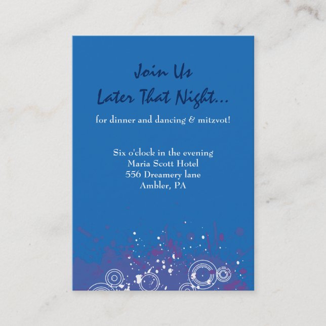 Kort för party för akustisk pub för gitarr (Framsida)