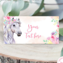 Kort för påsatt plats för häst Party