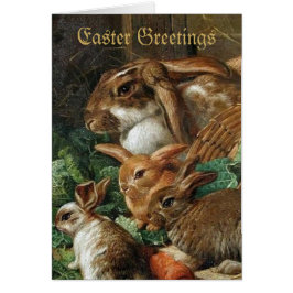 Kort för påsk för påskhälsning… vintage bild