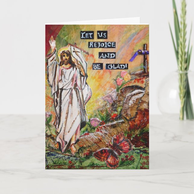 Kort för påskglädjehälsning (Framsida)