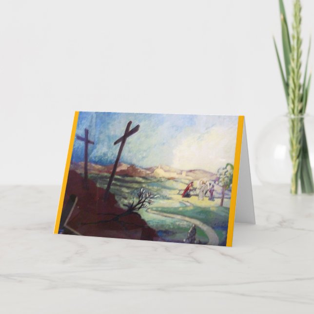 Kort för påskmorgonhälsning (Framsida)