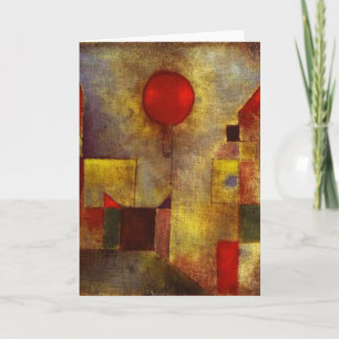 Kort för Paul Klee rött ballonghälsning