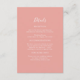 Kort för Peach Bröllop-detaljhölje