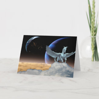Kort för Pegasus, måne- och jordtillfällenhälsning