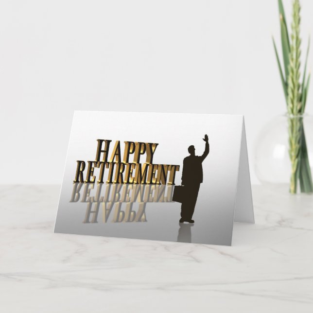 Kort för pensionpartyinbjudan (Framsida)