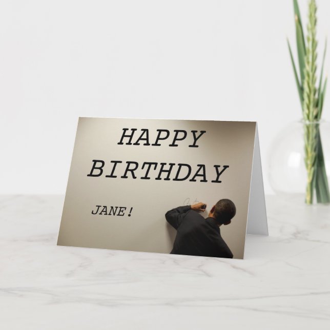 Kort för personligBarack Obama födelsedag - 2 (Framsida)