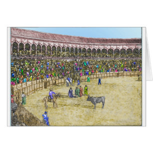 Kort för personligvintageBullfight