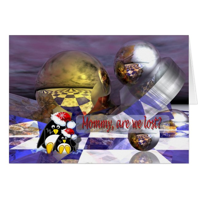 kort för pingvin Sci-fi (Framsidan Horizontal)