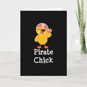 Kort för piratchickhälsning