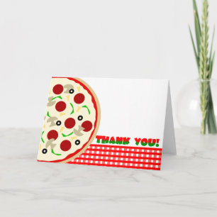 Kort för Pizzapartytackkort