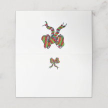 Kort för placering av julklapp