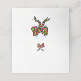 Kort för placering av julklapp