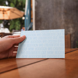 Kort för pojkfödelse meddelande