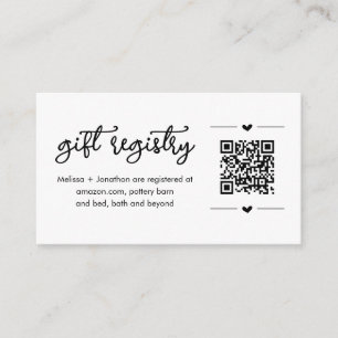Kort för presentkort för QR-kod