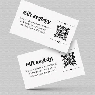 Kort för presentkort för QR-kod