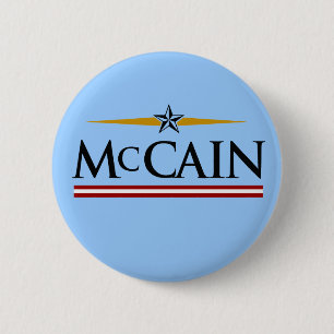 Kort för president/McCain-knapp Knapp
