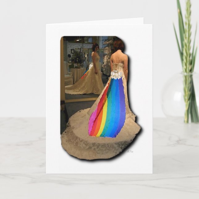 Kort för pridebrudhälsning (Framsida)