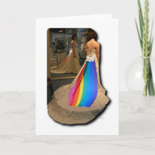 Kort för pridebrudhälsning