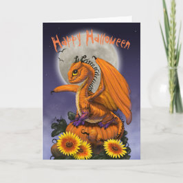 Kort för pumpadrakeHalloween hälsning