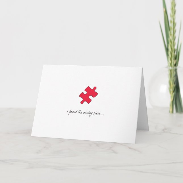 Kort för pusselbietvalentines day (Framsida)