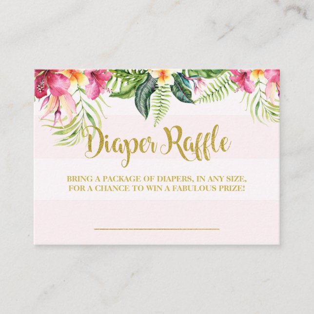 Kort för raffning i dagstidningen Flamingo Baby du (Framsida)