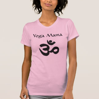 Kort för Raglan för YogamammaHinduism rosa T-shirt