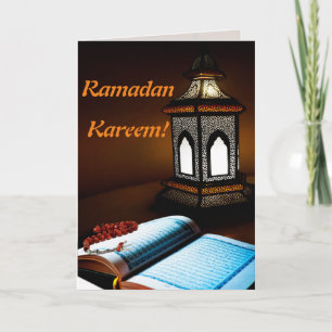 Kort för Ramadan Kareem islamiskt Muslimhälsning