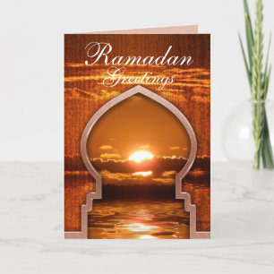 Kort för Ramadan solnedgånghälsningar