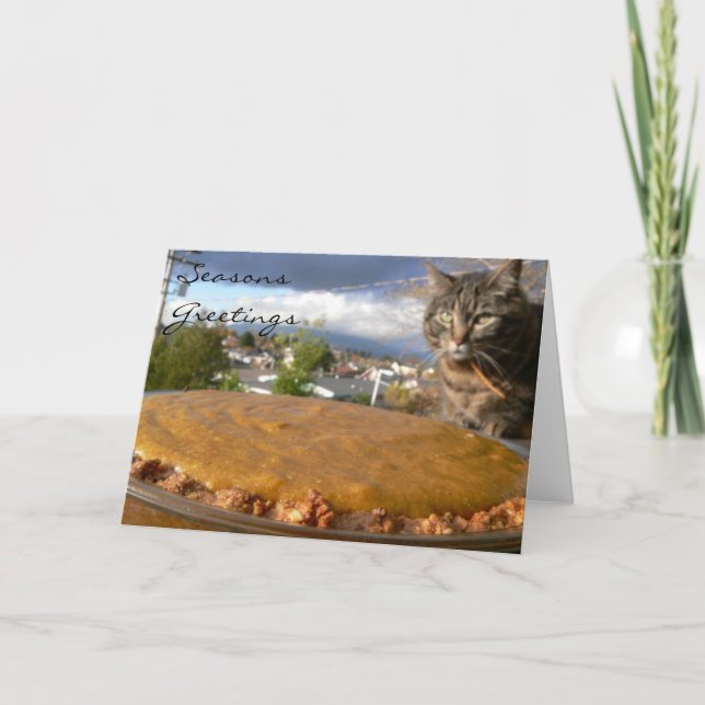 Kort för recept för pumpaChiffonpaj (Framsida)