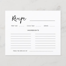 Kort för recept på modern Möhippa för contemporary
