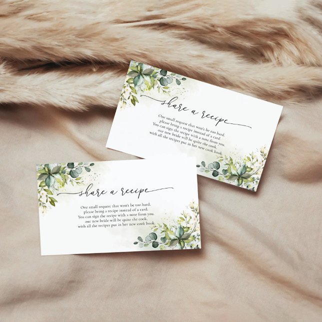 Kort för receptförfrågan med grönska (Skapare uppladdad)