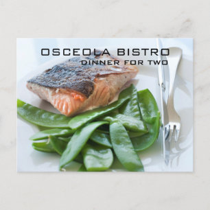 Kort för restaurangfotopresentkort