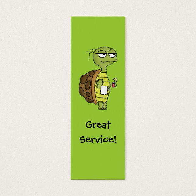 Kort för restaurangserverspets (Framsidan)