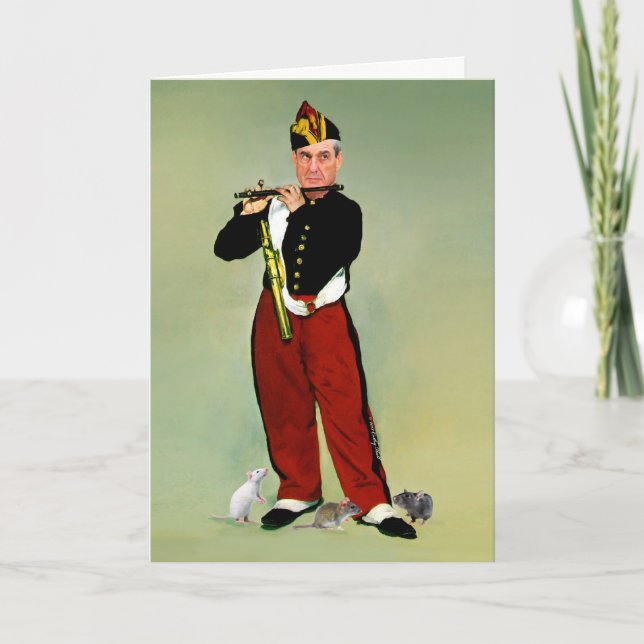 Kort för Robert Mueller Pied pipblåsarefödelsedag (Framsida)