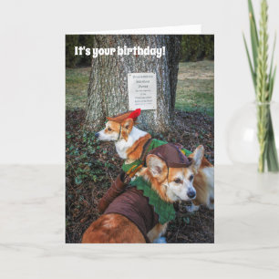 Kort för Robin Hood Corgifödelsedag