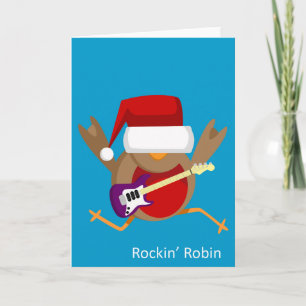 Kort "för Rockin" Robin julhälsning