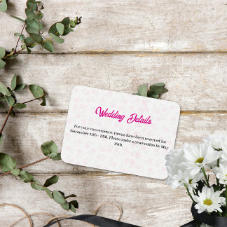 Kort för rosa av blommigt