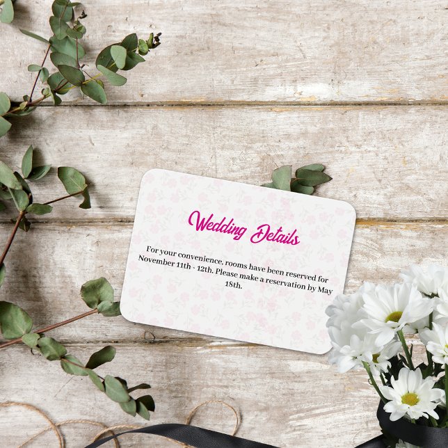 Kort för rosa av blommigt (Skapare uppladdad)